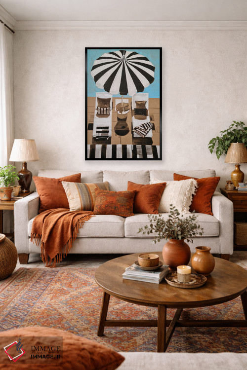 تابلو دکوراتیو من دو عشق دارم اثر گیل لبلو - D3B