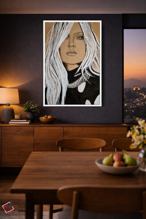 تابلو دکوراتیو فقط اجازه بده تو را تحسین کنم اثر گیل لبلو - D1W