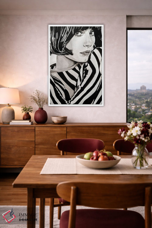 تابلو دکوراتیو شاید دفعه بعد تو مال من و من مال تو باشم اثر گیل لبلو - D3W