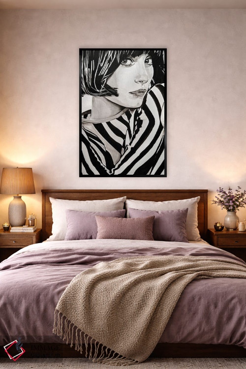 تابلو دکوراتیو شاید دفعه بعد تو مال من و من مال تو باشم اثر گیل لبلو - D4B