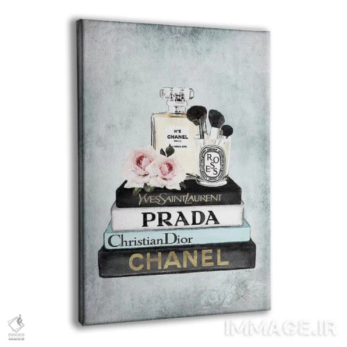 تابلو دکوراتیو Blue, Makeup Set, Blue Grunge,کتاب های مد آبی، ست آرایش… اثر آماندا گرینوود - نمای پرسپکتیو محصول