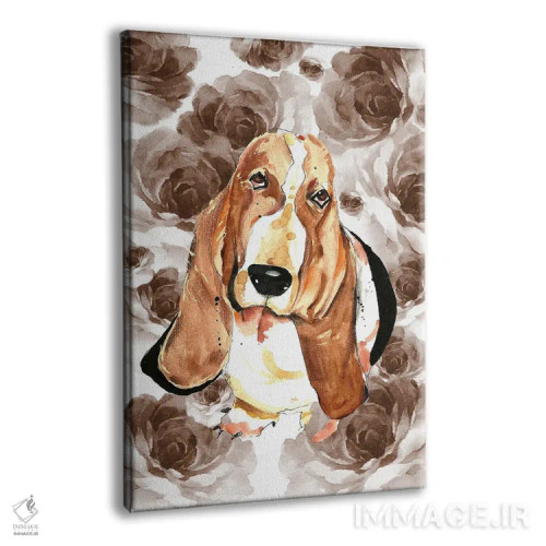 تابلو دکوراتیو گل های آبرنگی سگی اثر ادسون راموس - نمای پرسپکتیو محصول