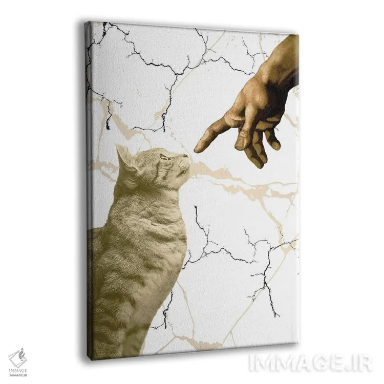 تابلو دکوراتیو آفرینش آدام اثر ادسون راموس - نمای پرسپکتیو محصول