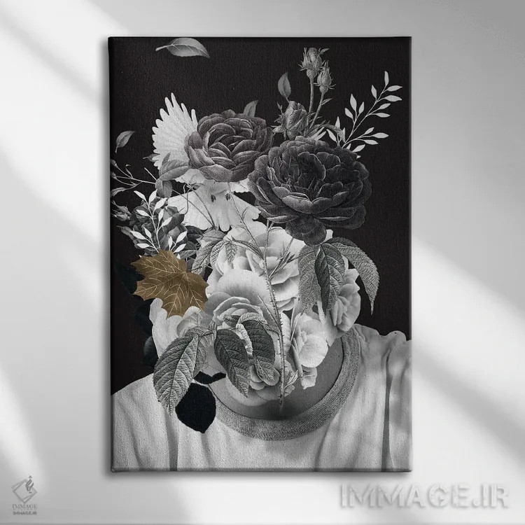 تابلو دکوراتیو شکوفه اثر ادسون راموس - نمای روبهرو روی دیوار