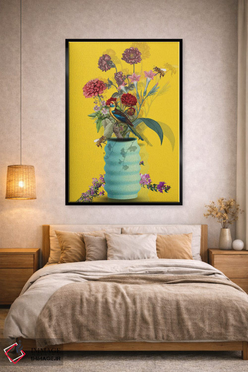 تابلو دکوراتیو گل اثر ادسون راموس - D2B