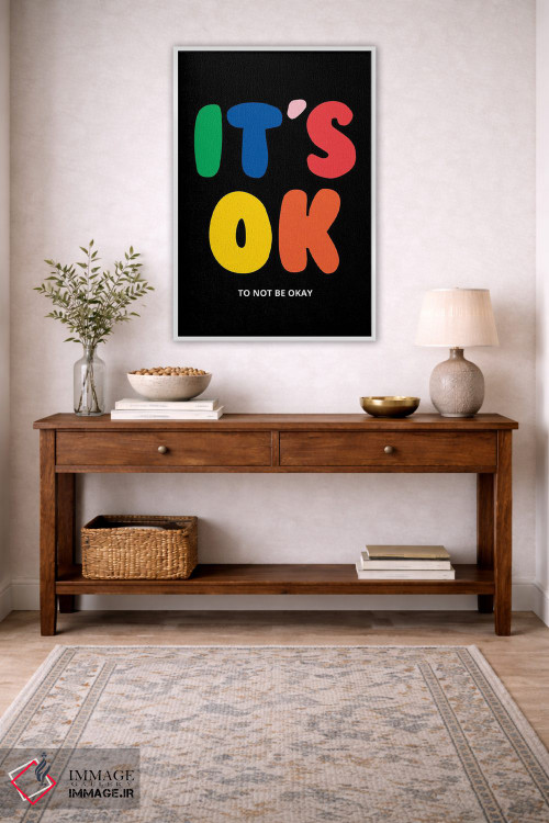 تابلو دکوراتیو عیبی ندارد اگر خوب نباشی اثر ادسون راموس - D3W