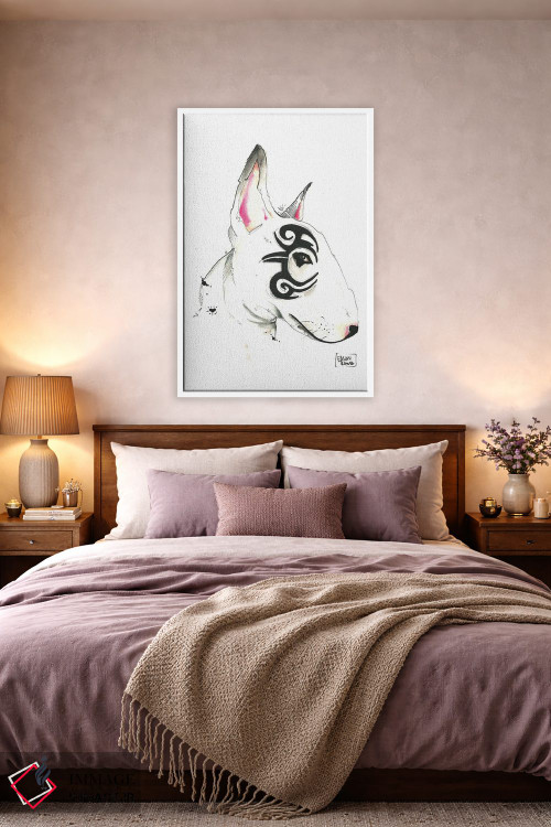 تابلو دکوراتیو بول تریر قبیله ای اثر ادسون راموس - D2W