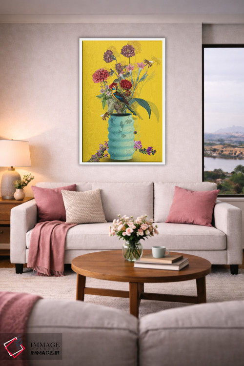 تابلو دکوراتیو گل اثر ادسون راموس - D4W