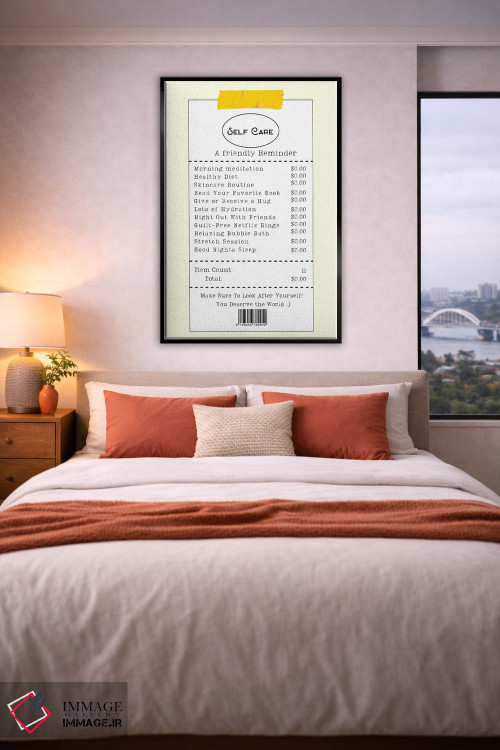 تابلو دکوراتیو فهرست خودمراقبتی اثر ادسون راموس - D3B