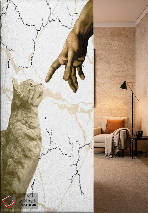 تابلو دکوراتیو آفرینش آدام اثر ادسون راموس - D6B