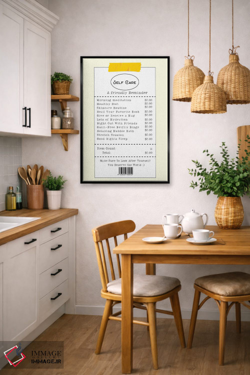تابلو دکوراتیو فهرست خودمراقبتی اثر ادسون راموس - D6B