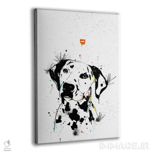 تابلو دکوراتیو سگ دالماتین اثر ادسون راموس - نمای پرسپکتیو محصول