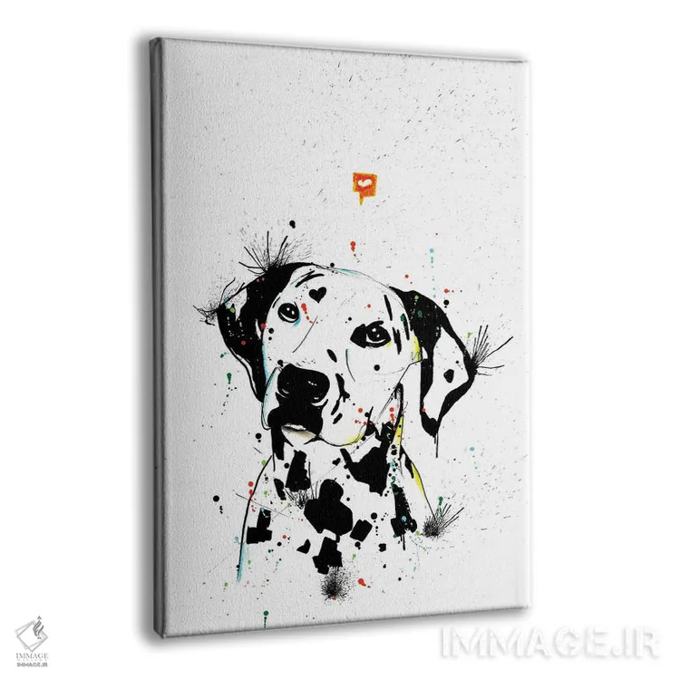 تابلو دکوراتیو سگ دالماتین اثر ادسون راموس - نمای پرسپکتیو محصول