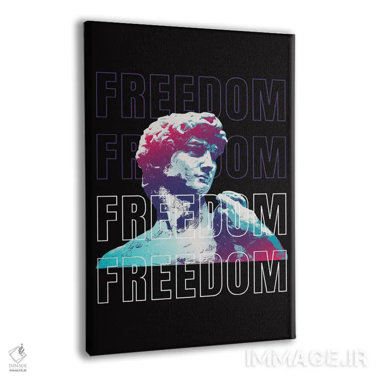 تابلو دکوراتیو تندیس آزادی پاپ اثر ادسون راموس - نمای پرسپکتیو محصول