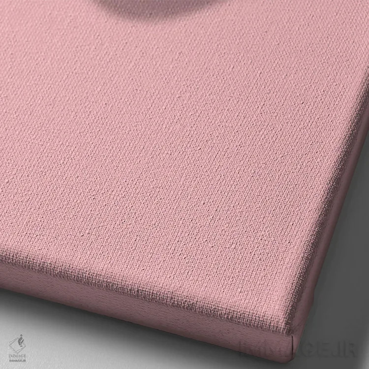 تابلو دکوراتیو همبرگر قلبی پاپ آرت اثر ادسون راموس - نمای نزدیک بافت بوم