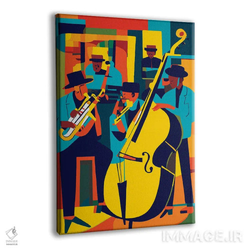 تابلو انتزاعی جاز اثر ادسون راموس - نمای پرسپکتیو محصول