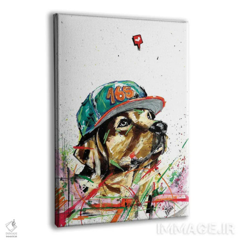 تابلو دکوراتیو سگ گلدن رتریور اثر ادسون راموس - نمای پرسپکتیو محصول