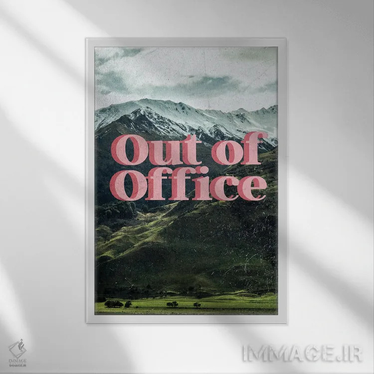 تابلو دکوراتیو خارج از دفتر اثر ادسون راموس - نمای قابدار سفید