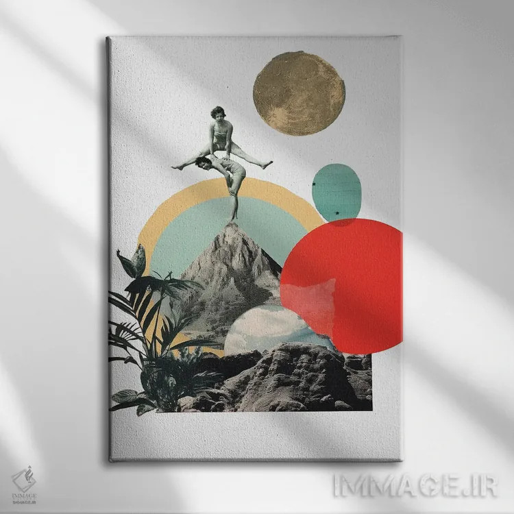 تابلو مدرن کوه اثر ادسون راموس - نمای روبهرو روی دیوار