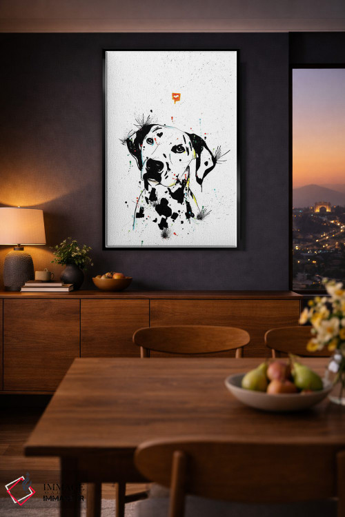 تابلو دکوراتیو سگ دالماتین اثر ادسون راموس - D2B