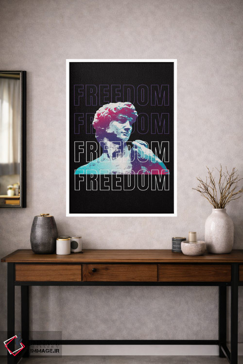تابلو دکوراتیو تندیس آزادی پاپ اثر ادسون راموس - D1W