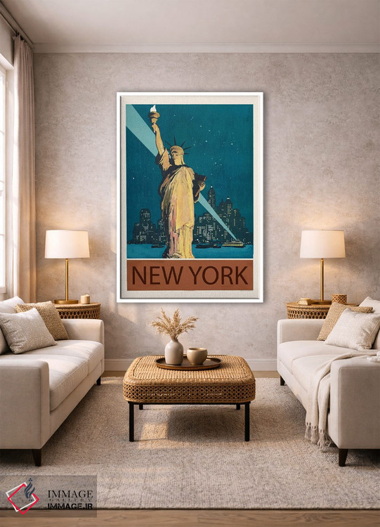 تابلو دکوراتیو شهر نیویورک اثر ادسون راموس - D1W
