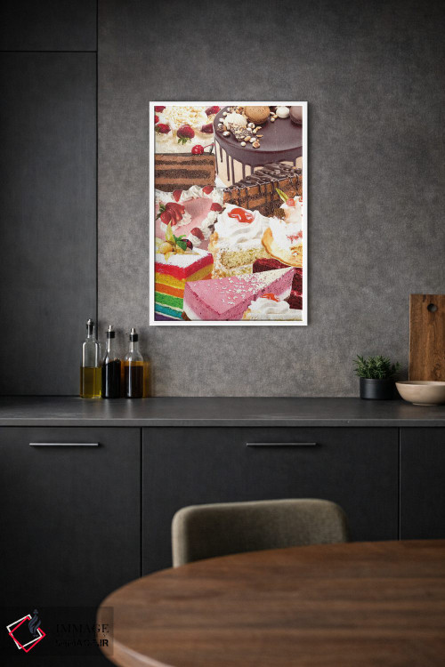 تابلو دکوراتیو کیک های رترو اثر ادسون راموس - D1W