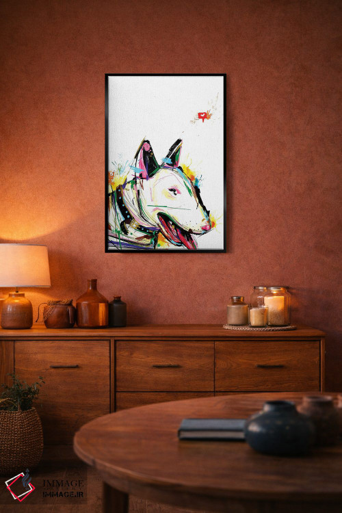 تابلو دکوراتیو بول تریر انتزاعی اثر ادسون راموس - D4B