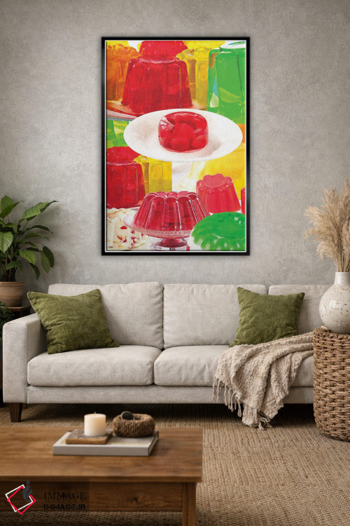 تابلو دکوراتیو ژله رنگارنگ اثر ادسون راموس - D1B