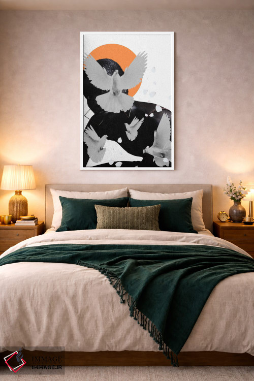 تابلو دکوراتیو کبوترها اثر ادسون راموس - D1W