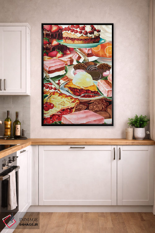 تابلو دکوراتیو پای ها و شیرینی ها اثر ادسون راموس - D2B