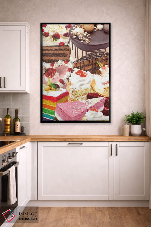 تابلو دکوراتیو کیک های رترو اثر ادسون راموس - D2B