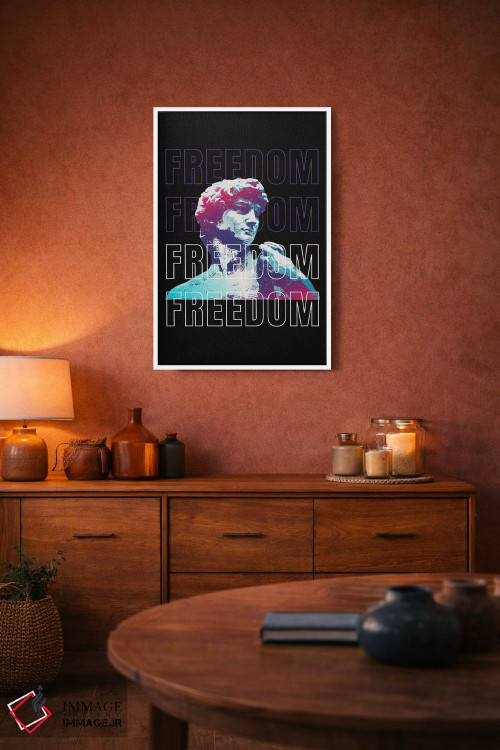 تابلو دکوراتیو تندیس آزادی پاپ اثر ادسون راموس - D3W