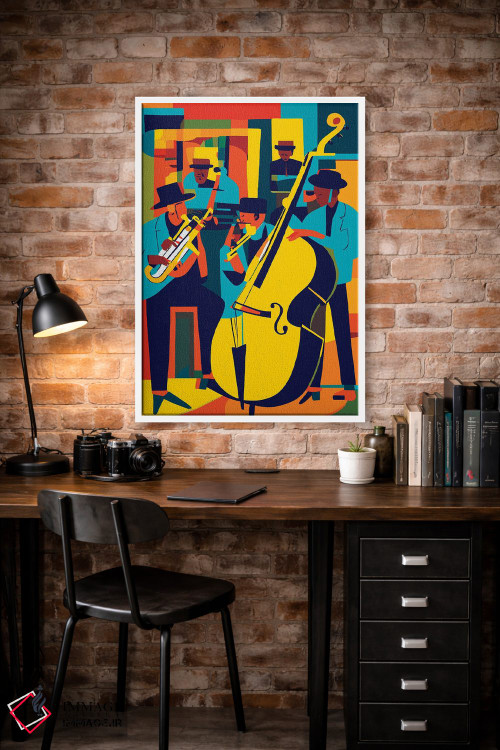 تابلو انتزاعی جاز اثر ادسون راموس - D1W