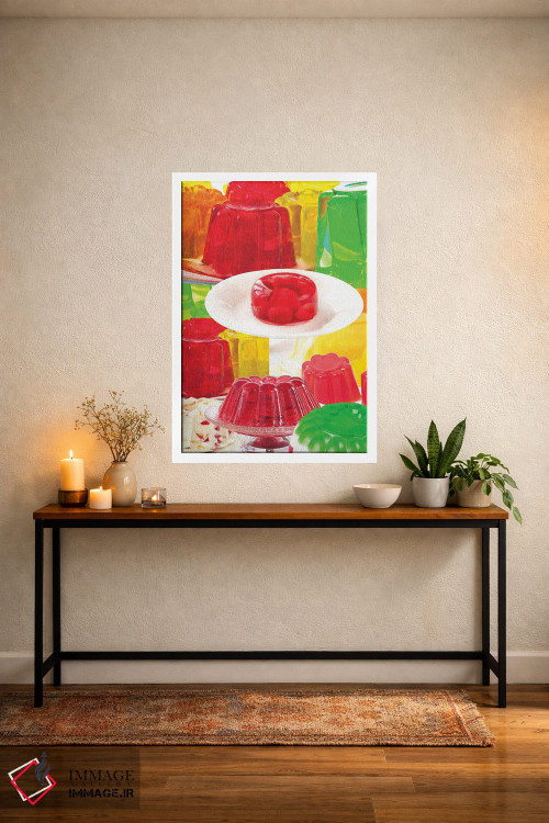 تابلو دکوراتیو ژله رنگارنگ اثر ادسون راموس - D2W