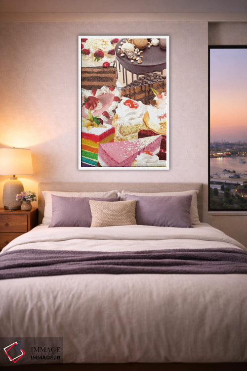 تابلو دکوراتیو کیک های رترو اثر ادسون راموس - D3W