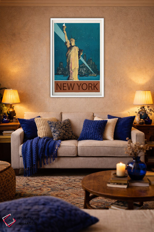 تابلو دکوراتیو شهر نیویورک اثر ادسون راموس - D4W