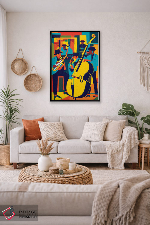 تابلو انتزاعی جاز اثر ادسون راموس - D2B