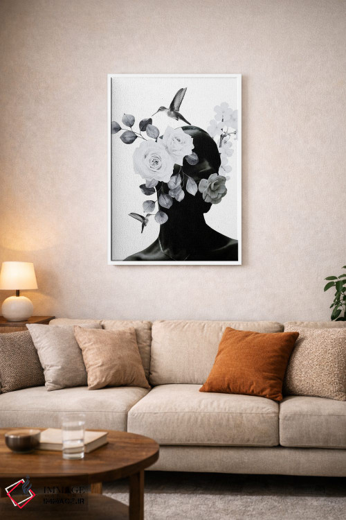 تابلو دکوراتیو کلاژ زیبایی سیاه اثر ادسون راموس - D4W