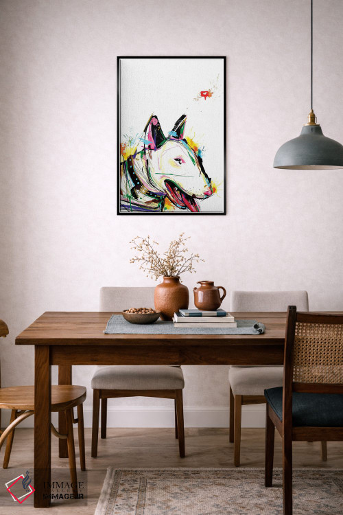 تابلو دکوراتیو بول تریر انتزاعی اثر ادسون راموس - D6B