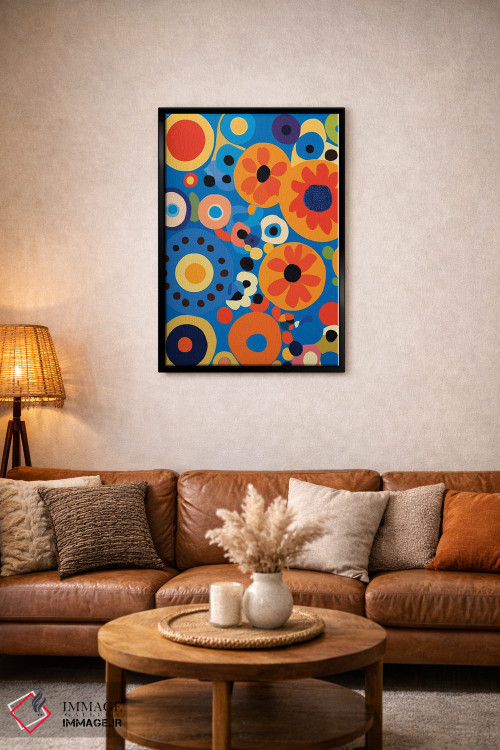 تابلو انتزاعی گل های انتزاعی اثر ادسون راموس - D2B