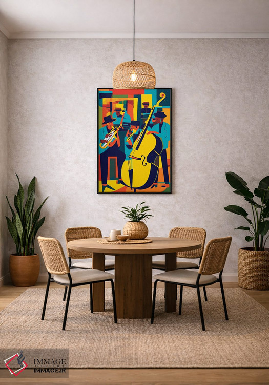 تابلو انتزاعی جاز اثر ادسون راموس - D3B