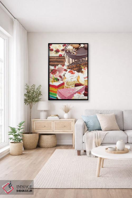 تابلو دکوراتیو کیک های رترو اثر ادسون راموس - D4B