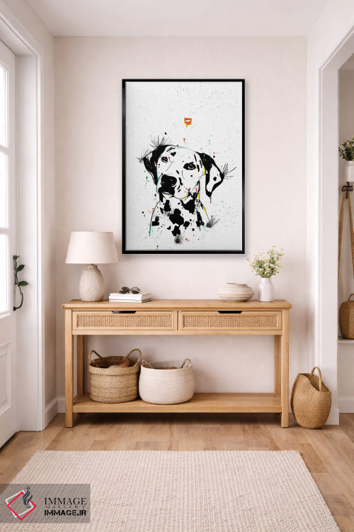 تابلو دکوراتیو سگ دالماتین اثر ادسون راموس - D6B