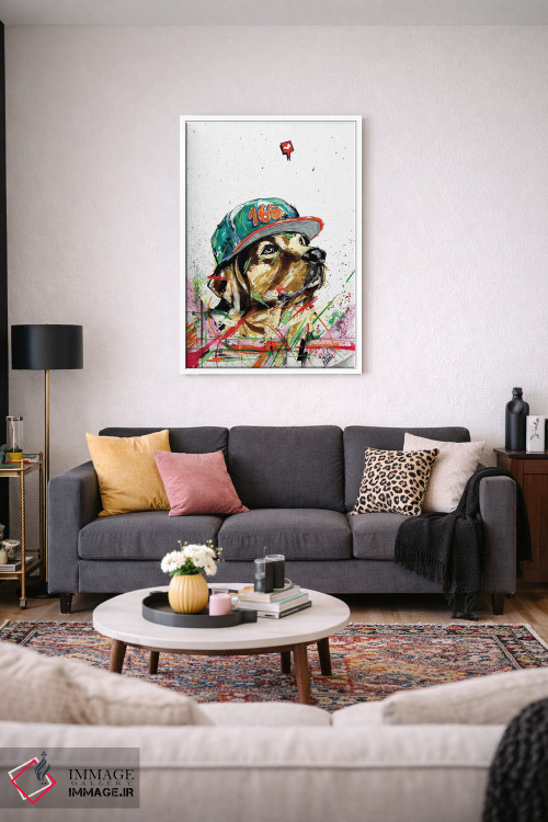 تابلو دکوراتیو سگ گلدن رتریور اثر ادسون راموس - D2W