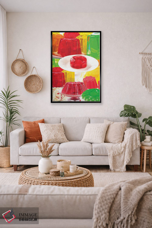 تابلو دکوراتیو ژله رنگارنگ اثر ادسون راموس - D4B