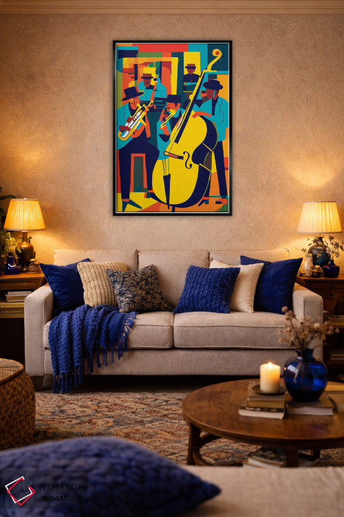 تابلو انتزاعی جاز اثر ادسون راموس - D4B