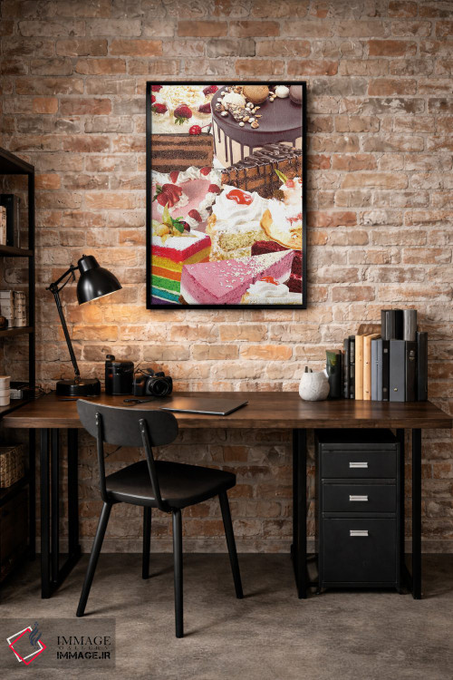 تابلو دکوراتیو کیک های رترو اثر ادسون راموس - D5B