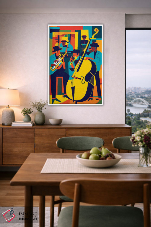 تابلو انتزاعی جاز اثر ادسون راموس - D5W