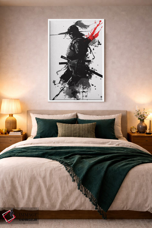 تابلو دکوراتیو سیلوئت جنگجوی سامورایی اثر ادسون راموس - D2W